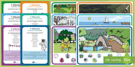 Phonics s,a,t,p,i,n Alliteration Can You Find...? Poster and Prompt ...