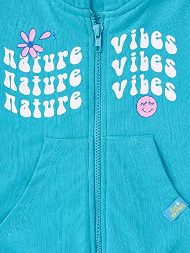 Buy CuB McPAWS be curious Girls Cotton Hooded Sweatshirt (Gw22Swt043Aqu ...