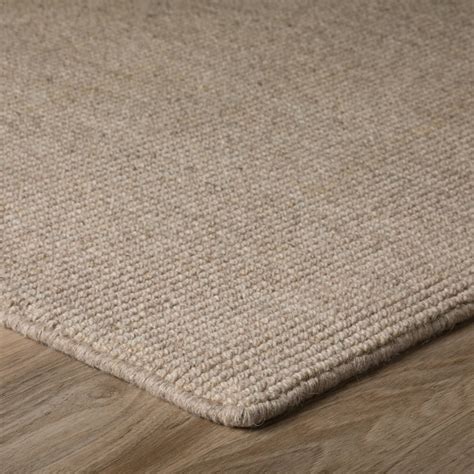 Addison Rugs Jaxon 4 x 6 (ft) Loomed Wool Fog Rectangular Indoor Solid ...