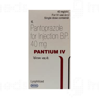 Pantium Iv Injection 1: Uses, Side Effects, Price & Substitutes