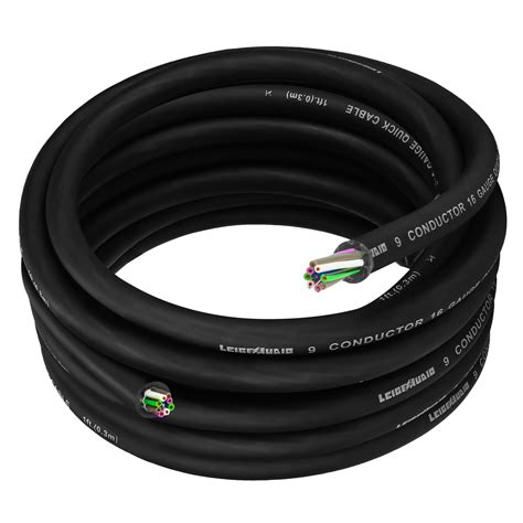 Buy LEIGESAUDIO 20 Feet 9 Conductor Speaker Wire/Cable - 16 AWG 100% ...
