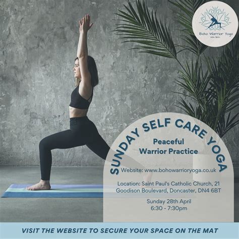 Sunday Self Care Yoga - Peaceful Warrior Practice, Saint Paul's ...