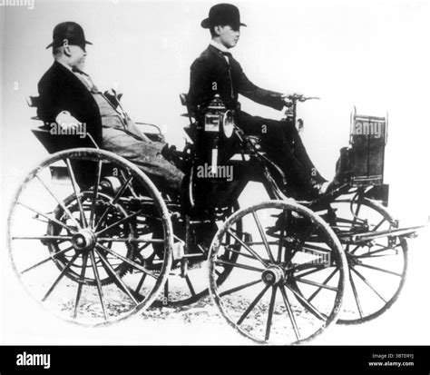 First Mercedes 1886 Daimler Benz Stock Photo - Alamy
