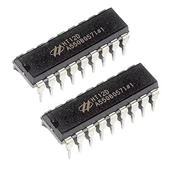 QBM HT12D Decoder, 2/12 Series, CMOS, 2.4 V to 12 V, DIP-18 For DIY ...