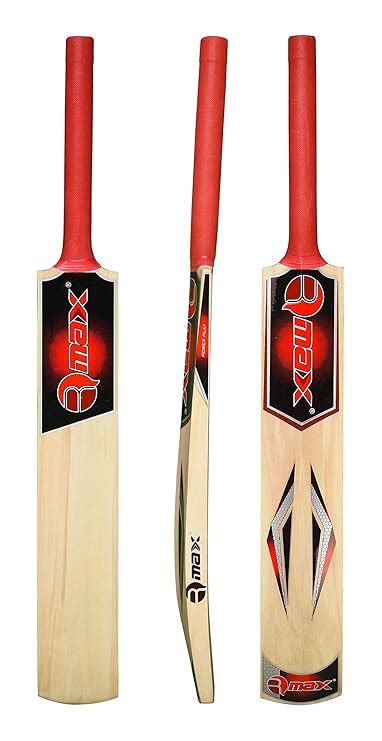 R-MAX Popular Willow Tennis & Rubber Ball Cricket Bat with Cover ...