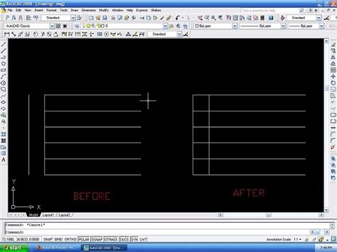 How to Extend Multiple Lines in AutoCAD 的图像结果