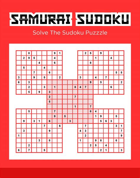 Samurai Sudoku Grid - 10 Free PDF Printables | Printablee