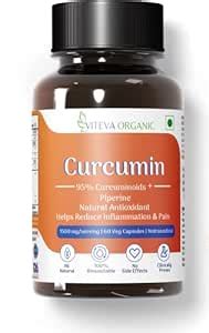 VITEVA ORGANIC Curcumin With Piperine (1500Mg Curcumin 95% Per Serving ...