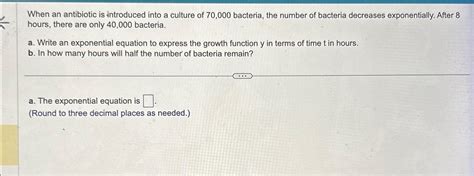 Image result for Bacteria Math Compound Continuously Equations