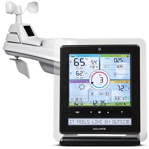 AcuRite Iris (5-in-1) Wireless Indoor/Outdoor Weather Station with Col ...