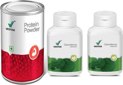 Vestige GANODERMA CAPSULES 2 pcs and protein powder 200g Price in India ...