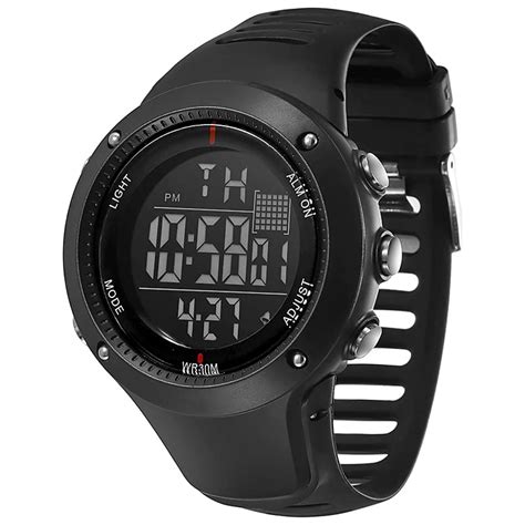 Buy CLOUDWOOD Digital Sports Watch for Men Boys (Black Dial Black ...