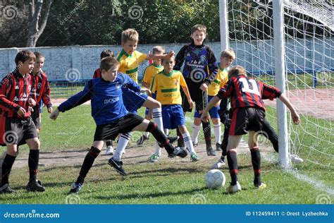 Football Game on between Children`s Teams Editorial Photo - Image of ...