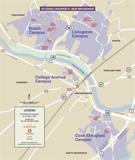 Rutgers Campus Bus Map