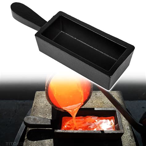 Buy Upgraded 100 oz Troy Ounce Gold Bar Loaf Cast Iron Ingot Mold ...