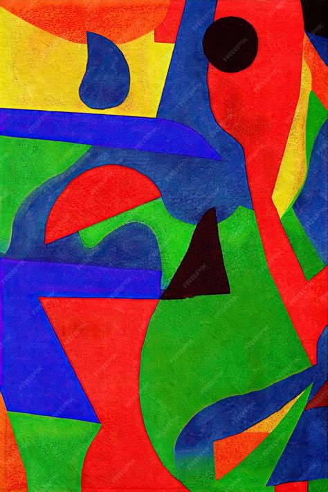 Premium Photo | A colorful painting with a black and red background and ...