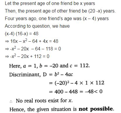 Is the following situation possible? If so, determine their present ...