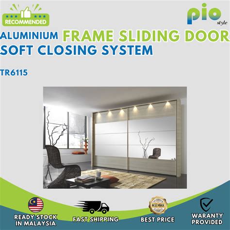 piostyle Aluminium Frame Sliding Door with Soft Closing System Damper ...