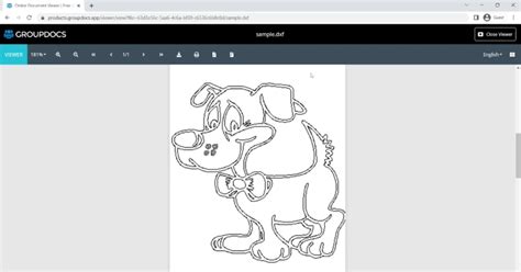 DXF File Viewer 的图像结果