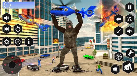 Real Bigfoot Angry Gorilla Rampage Game, Ultimate Grand Crazy Monster ...