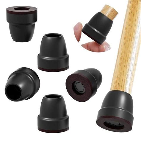 24 PCS Silicone Chair Leg Caps, Hardwood Floor Protectors with Anti ...