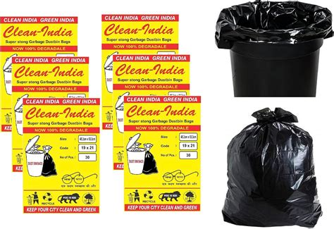 G 1 Garbage Bags | Dustbin Bags | Medium Bags| 19 X 21 Inches | 30 Pack ...