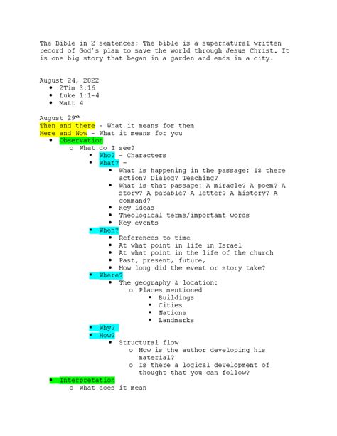 Revelation In A Sentence