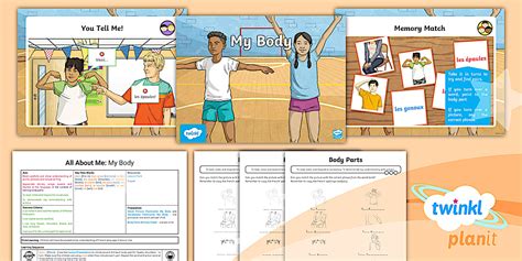 The Body in French - All About Me: My Body Lesson Pack 2