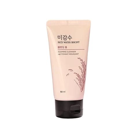 The Face Shop Rice Water Bright Foaming Face Wash 50ml, Face Wash for ...