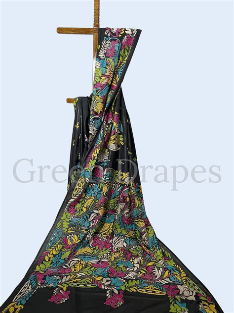 Royal Kantha Silk Collection – Green Drapes