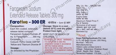 Farotive Er 300 MG Tablet (6): Uses, Side Effects, Price & Dosage ...