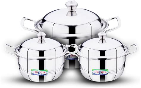 Buy Pigeon - Kitchen Star 5pcs Stainless Steel Cook and Serve Handi Set ...