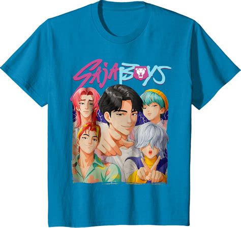 NEFIYLUXP Kpop Demon Hunters Saja Boys Bootleg Style Printed T-shirt ...