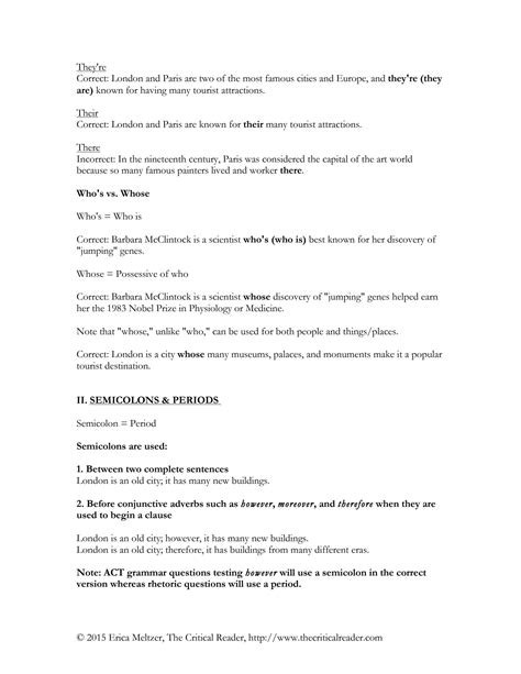 Image result for ACT Grammar Rules