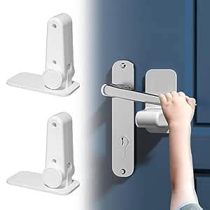 Goodern 2 Pack Childproof Door Lever Lock,Baby,Toddler and Pet Child ...