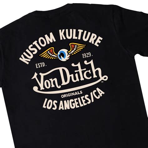 Jual Von Dutch Tshirt 0636 Black | Shopee Indonesia