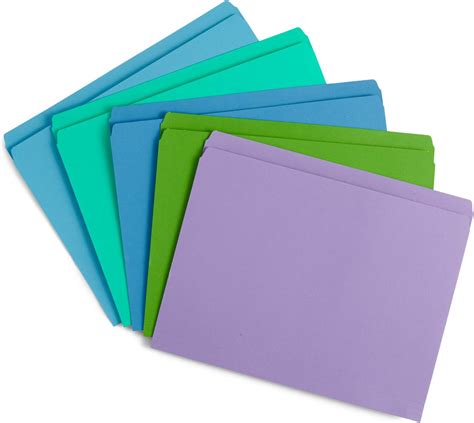 Amazon.com : Pendaflex 152GRA Colored File Folders, Straight Cut, Top ...