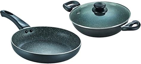 Buy Prestige Granite Induction Base Non Stick Cookware Set, 3 Pieces ...