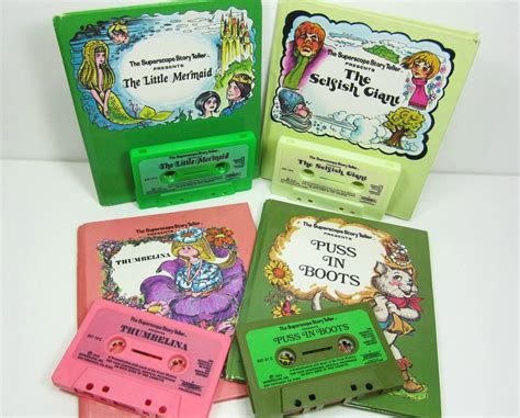 Vintage Children's Books & Cassette Tape Sets Little