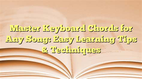 Image result for Keyboard Chords Tutorial
