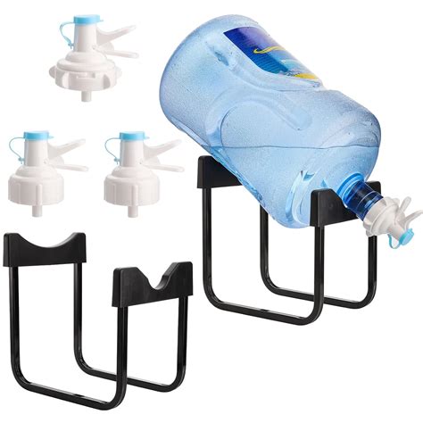 Hedume 2 Sets Stainless Steel 3-5 Gallon Water Jug Stand with 4 ...