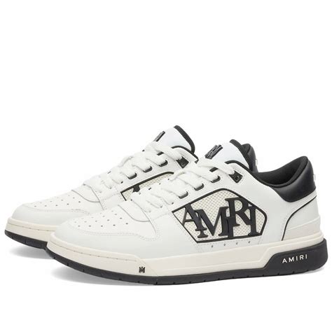AMIRI Men's Classic Low Sneakers in White/Black Amiri
