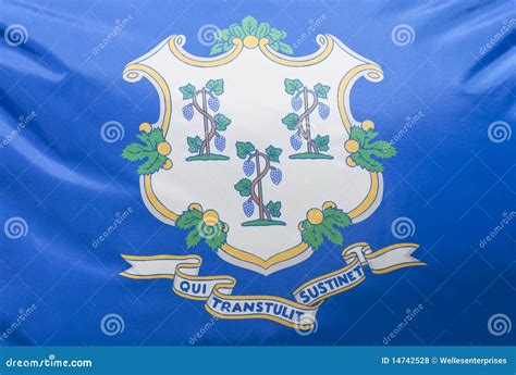 Connecticut State Flag stock photo. Image of waving, tourism - 14742528