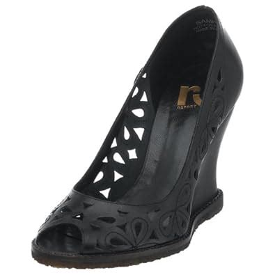 Buy Report Women's Jocelyn Peep Toe Wedge with Cutouts,Black,9 M at ...