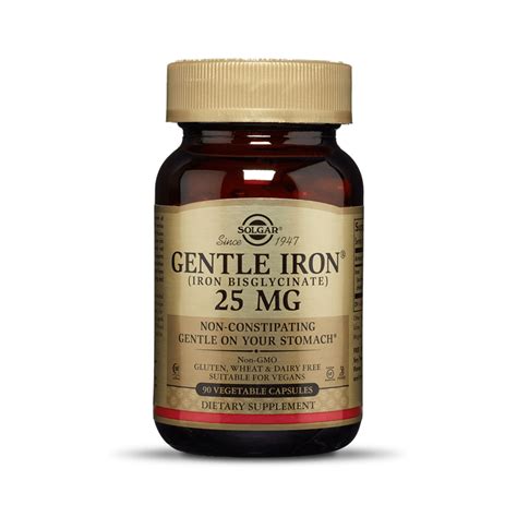 Solgar Gentle Iron, 90 kapsul - Spletna Lekarna Mačkovec