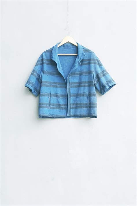 Shop Indigo Tenon Jacket By Urvashi Kaur | Shop Cult Modern