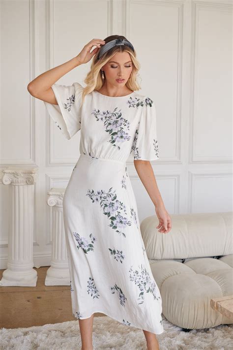 Porto Floral Smocked Midi Dress | Easter dresses for women, Modest ...