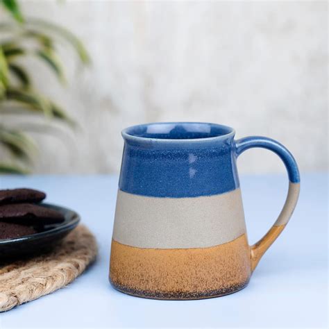 Buy ARTMANSHA Trillium Ceramic Mug for Tea & Coffee| Microwave Safe Mug ...