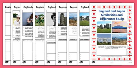 England and Japan Comparison Study Research Booklet