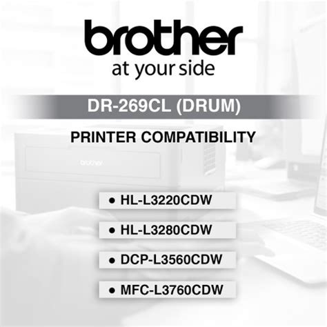 brother DR269CL | 20000 Pages Yield Black + Tri Color Combo Pack Ink ...